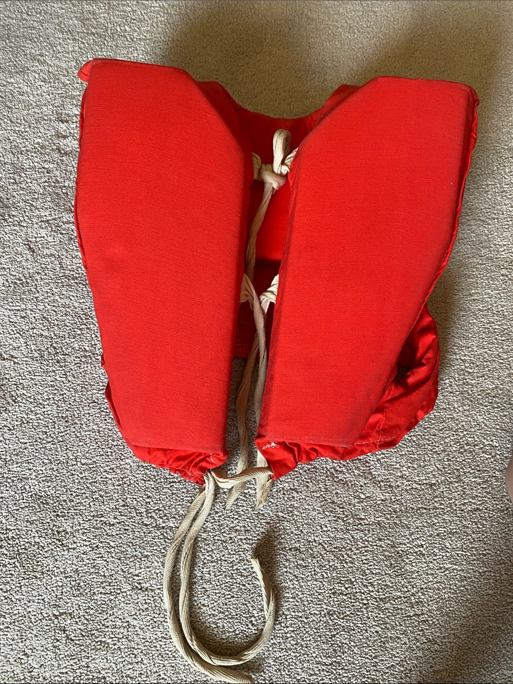 Vintage 1979 Tapatco Red Life Jacket Vest with Front Ties